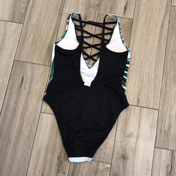 VICTORIAS SECRET Strappy Palm One Piece Swimsuit - Picture 3 of 12